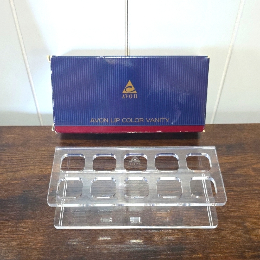 NIB Vintage Avon Lip Color Vanity Cosmetics Organizer Lipstick